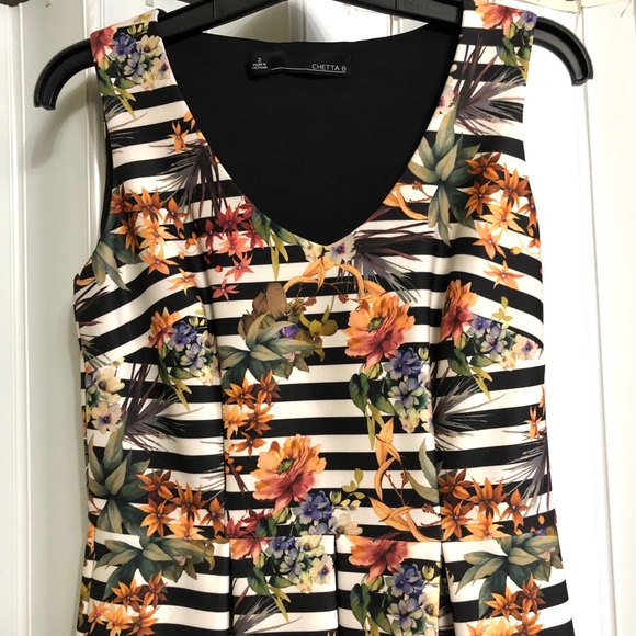 NWOT Striped Floral Dress - Picture 5 of 8